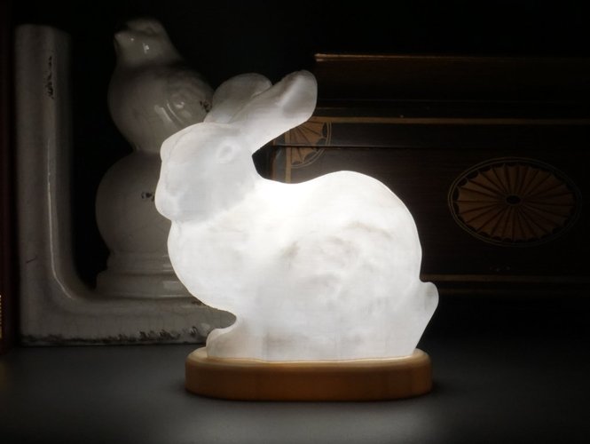 Stanford Bunny lamp 3D Print 51772