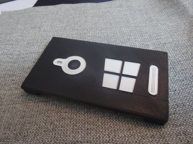 Case Microsoft Nokia Lumia 925 with support 3D Print 51777