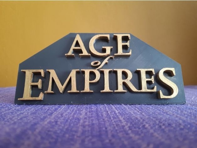 Age of Empires I logo 3D Print 517823