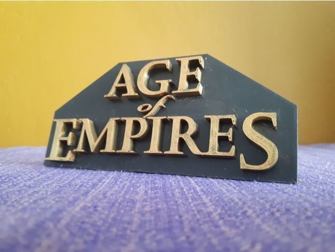 Age of Empires I logo 3D Print 517824