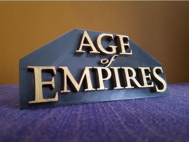 Age of Empires I logo 3D Print 517825