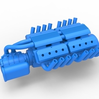 Diecast engine 2 V8 Version 2 Scale 1:25 - Thumbnail 2