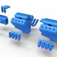 Diecast engine 2 V8 Version 2 Scale 1:25 - Thumbnail 23