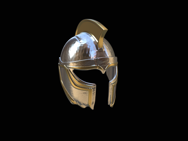 2. slightly broken Helmet fantasy sparta 