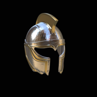 Small 2. slightly broken Helmet fantasy sparta  3D Printing 517905