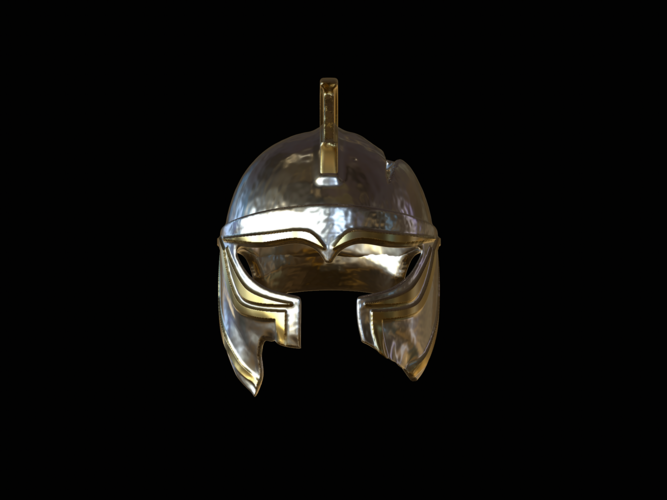 3. very broken Helmet fantasy sparta  3D Print 517915