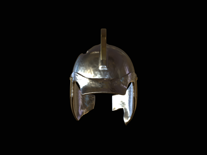 3. very broken Helmet fantasy sparta  3D Print 517916