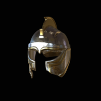 Small 3. very broken Helmet fantasy sparta  3D Printing 517919