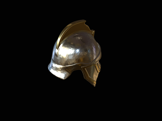 3. very broken Helmet fantasy sparta  3D Print 517923