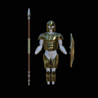 set of Greek armour for 3d printing on figures or for cosplay  - Thumbnail 1