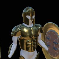 set of Greek armour for 3d printing on figures or for cosplay  - Thumbnail 2