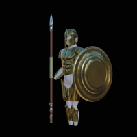 set of Greek armour for 3d printing on figures or for cosplay  - Thumbnail 6