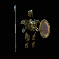 set of Greek armour for 3d printing on figures or for cosplay  - Thumbnail 7