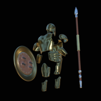 set of Greek armour for 3d printing on figures or for cosplay  - Thumbnail 9