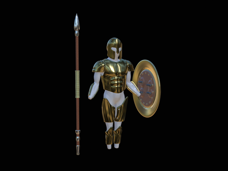 set of Greek armour for 3d printing on figures or for cosplay 