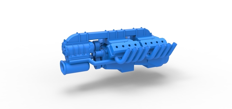 Diecast engine 2 V8 Version 3 Scale 1:25