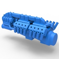 Diecast engine 2 V8 Version 3 Scale 1:25 - Thumbnail 11