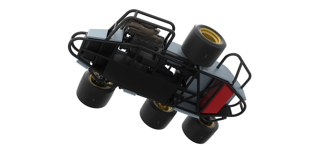 Diecast Supermodified 3-to-1 race car 1:25 3D Print 518084