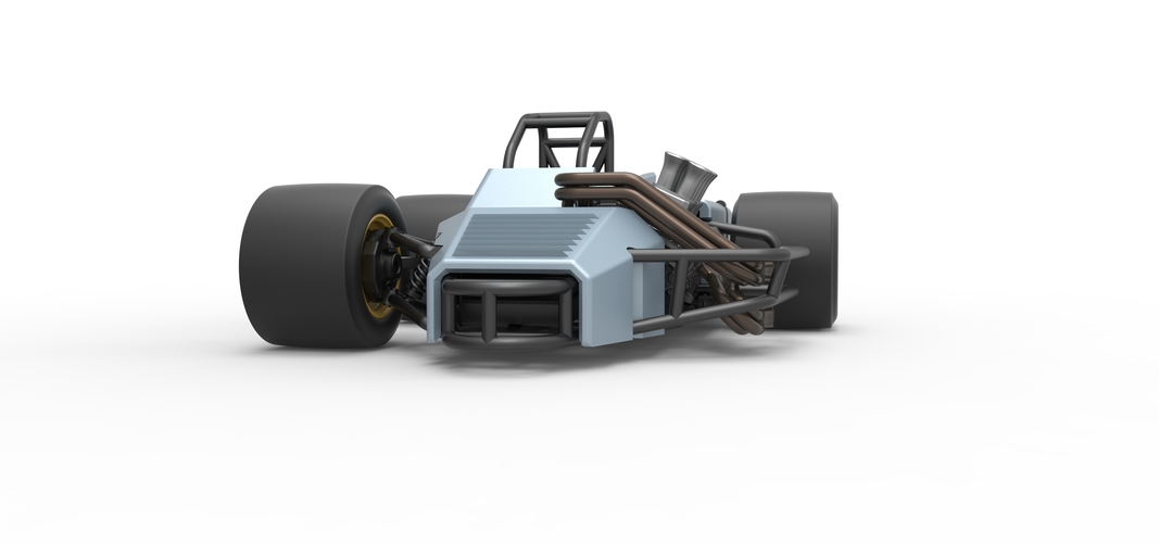 Supermodified 3-to-1 race car 1:25 3D Print 518086