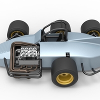 Supermodified 3-to-1 race car 1:25 - Thumbnail 10