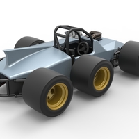 Supermodified 3-to-1 race car 1:25 - Thumbnail 17