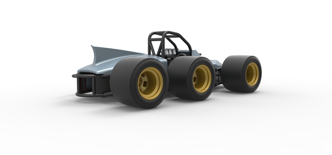 Supermodified 3-to-1 race car 1:25 3D Print 518098