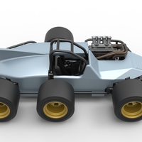 Supermodified 3-to-1 race car 1:25 - Thumbnail 20