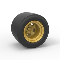 Wheel from Asphalt Modified stock car Version 2 Scale 1:25 - Thumbnail 1