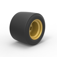 Wheel from Asphalt Modified stock car Version 2 Scale 1:25 - Thumbnail 2