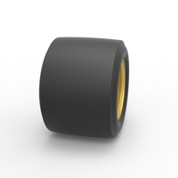 Wheel from Asphalt Modified stock car Version 2 Scale 1:25 - Thumbnail 3