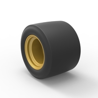 Wheel from Asphalt Modified stock car Version 2 Scale 1:25 - Thumbnail 7