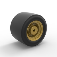 Wheel from Asphalt Modified stock car Version 2 Scale 1:25 - Thumbnail 8