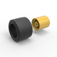 Wheel from Asphalt Modified stock car Version 2 Scale 1:25 - Thumbnail 11