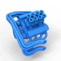 Engine V8 for Supermodified race car 1:25 - Thumbnail 2