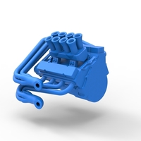 Engine V8 for Supermodified race car 1:25 - Thumbnail 10