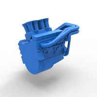 Engine V8 for Supermodified race car 1:25 - Thumbnail 13