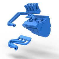 Engine V8 for Supermodified race car 1:25 - Thumbnail 20