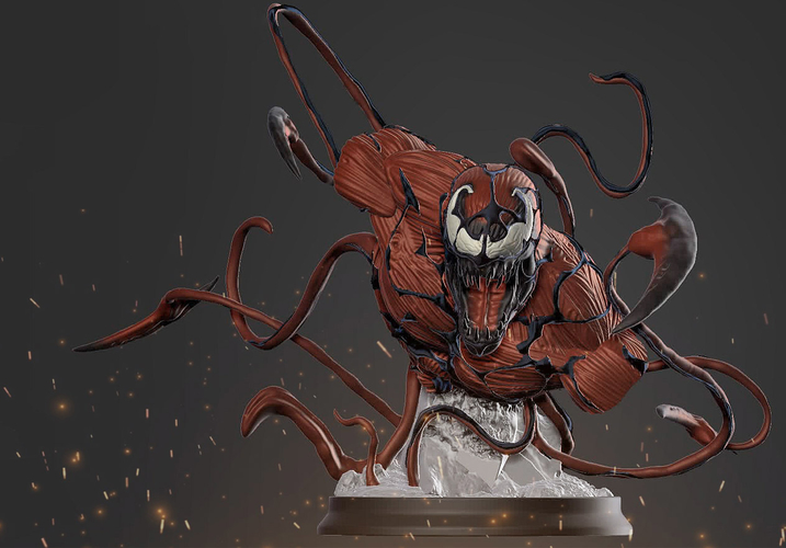 Carnage from ready to print model from Venom movie 3D Print 518217