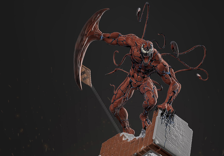 Carnage from ready to print model from Venom movie 3D Print 518226