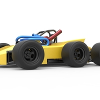 Concept race car with 6 wheels 1:25 - Thumbnail 2