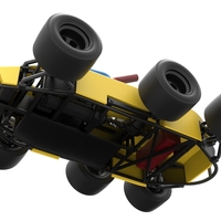 Concept race car with 6 wheels 1:25 - Thumbnail 3