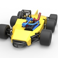 Concept race car with 6 wheels 1:25 - Thumbnail 5