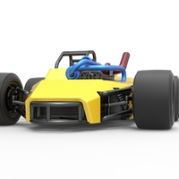 Concept race car with 6 wheels 1:25 - Thumbnail 6