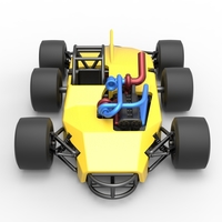 Concept race car with 6 wheels 1:25 - Thumbnail 7