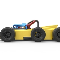 Concept race car with 6 wheels 1:25 - Thumbnail 9