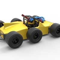 Concept race car with 6 wheels 1:25 - Thumbnail 16