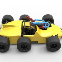 Concept race car with 6 wheels 1:25 - Thumbnail 18