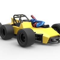 Concept race car with 6 wheels 1:25 - Thumbnail 19