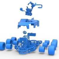 Concept race car with 6 wheels 1:25 - Thumbnail 22