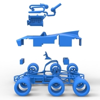 Concept race car with 6 wheels 1:25 - Thumbnail 23